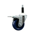 thumbnail image 1 of 3.5 Inch Solid Poly Swivel 7/8 Inch Expanding Stem Caster Total Lock Brake SCC, 1 of 2