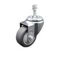 thumbnail image 1 of 3.5 Inch Thermoplastic Rubber Wheel Swivel 3/8 Inch Threaded Stem Caster SCC, 1 of 2