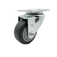 thumbnail image 1 of 3.5 Inch Thermoplastic Rubber Wheel Swivel Top Plate Caster Service Caster Brand, 1 of 2