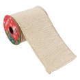 Gold Rbion 3.5 Inch Wide Crinkled Velvet Christmas Wired Ribbon, Gold Fabric ...