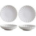 thumbnail image 1 of 3.5 Inches Flower Shape Ceramic Sauce Dish,Mini Side Seasoning Dish,Condiment Dishes/Sushi Soy Dipping Bowl,Snack Serving Dishes,Porcelain Small Saucer Set(Set of 4), 1 of 6