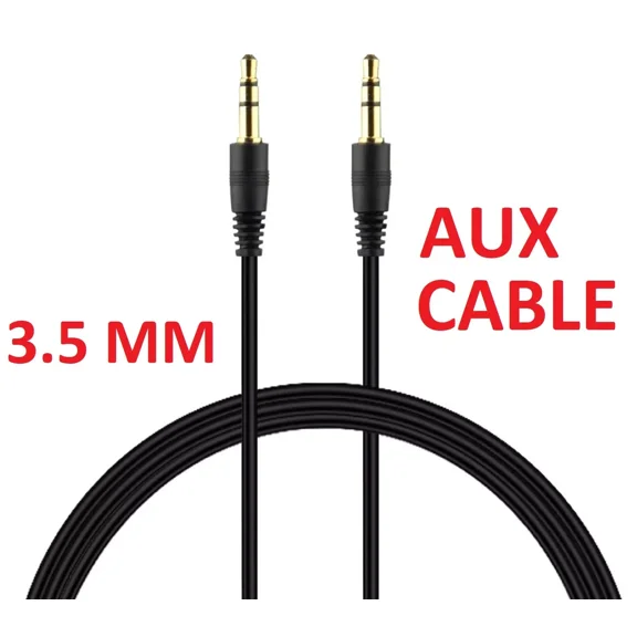 3.5 Mm Male Car Aux Auxiliary Cord Stereo Audio Cable For Phone Ipod Android
