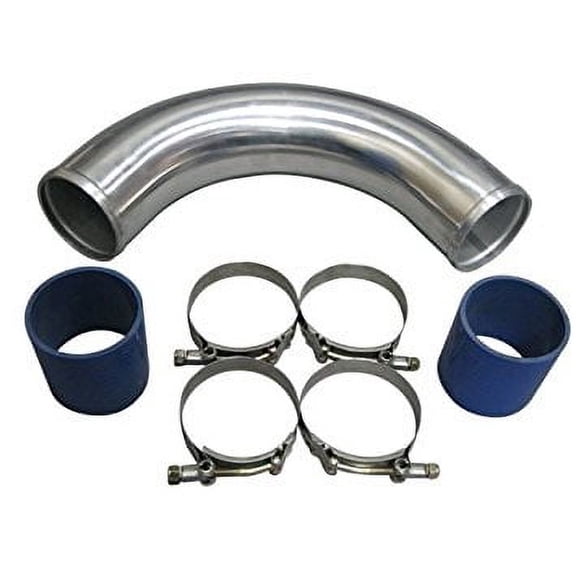 3.5" OD Aluminum 120 Degree Pipe + Hose + 2 T-Clamps