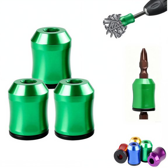 3/5 PCS Magnetizer & Demagnetizer Tool Set,Screwdriver Head Magnetic Ring,Alloy Screw Holder for DIY Repair