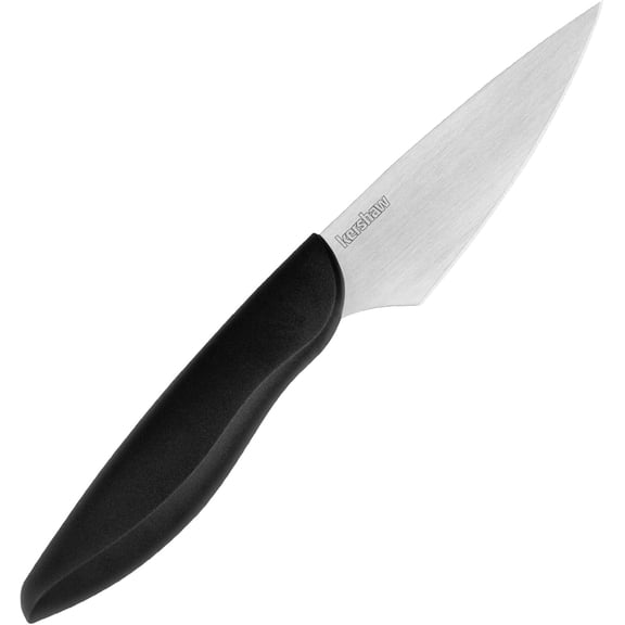 3.5 Paring Kitchen Knife, Black Design, 3.5 Inch Stainless Steel Plain Edge Blade, Polypropylene Handle, Includes Sheath, Paring Knife for Herbs, Fruit, Vegetables and More