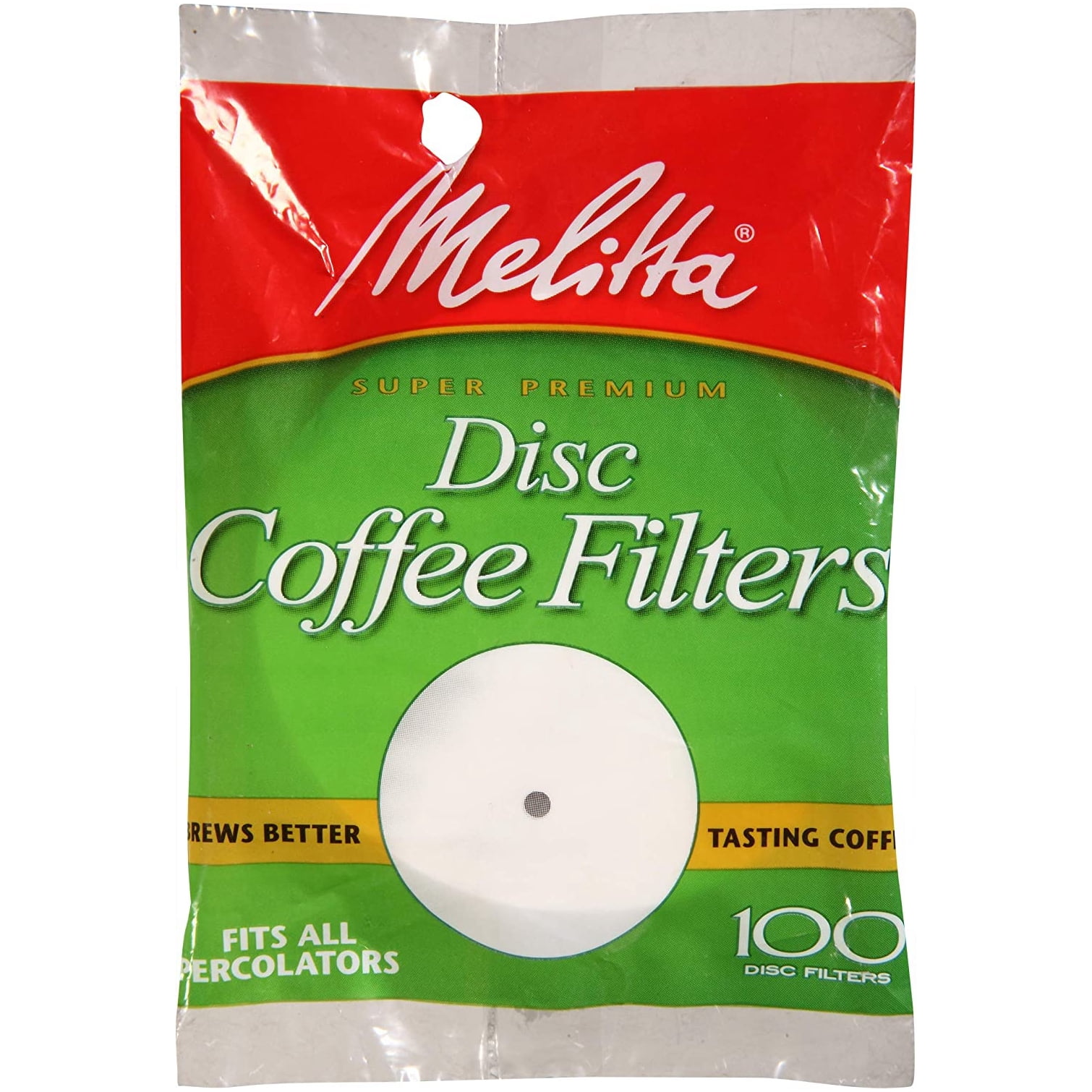 3.5 Percolator Disc Coffee Filters, White, 100 Count