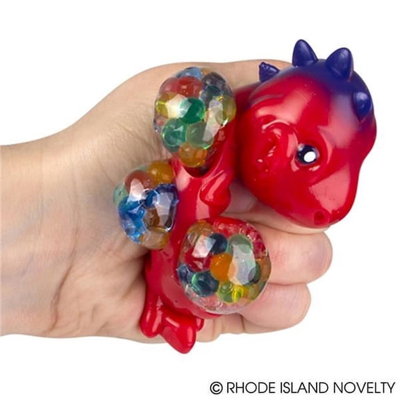 3.5" SQUEEZY BEAD DINOSAUR BALL - 1 Random Color Per Order