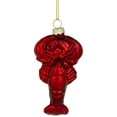 thumbnail image 1 of Northlight Shiny Lobster Glass Christmas Hanging Ornament - 3.5" - Dark Red, 1 of 5