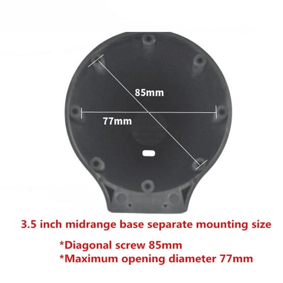 3.5" Speaker Base Car Horn Modified Three-Way Tweeter Loudspeaker Bracket Black