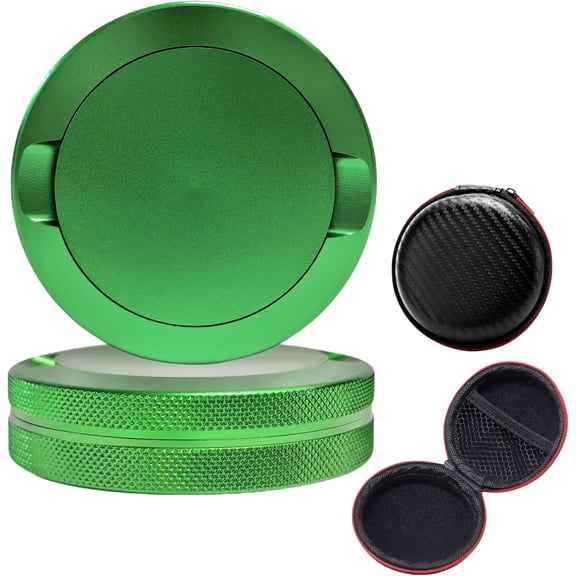 3.5 Upgraded Pouches Can Holder Pouch Container Metal Pouch Tin Portable Exquisite Zipper Case (GREEN)