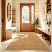 UNTIMATY Area Rug 3x5 Washable Rugs, Boho Textured Natural Woven Runner Rug with Non-Slip Backing Rugs for Living Room Entryway Kitchen
