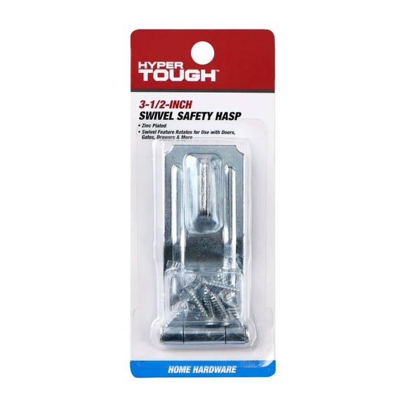 Hyper Tough 3-1/2 in. Zinc Plated Swivel Safety Hasp