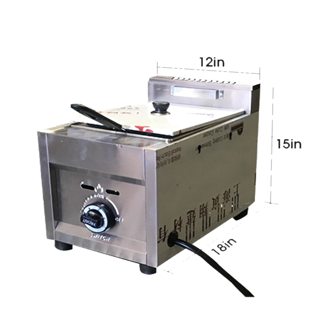 3.5 gallon Single Basket Commercial Deep Fryer Propane Gas Use Counter
