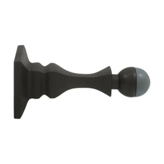 3.5 in. Baseboard Door Bumper, Oil Rubbed Bronze - Solid Brass - 30 Case