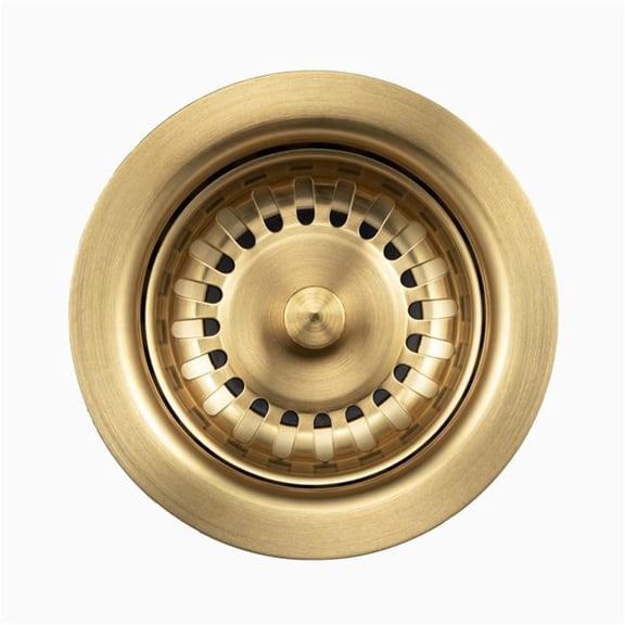3.5 in. Basket Strainer, Brushed Brass