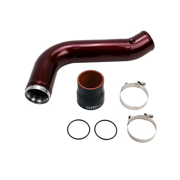 3.5 in. Gloss Black Duramax Passenger Side Intercooler Pipe for 2017-2019 Chevrolet 6.6L L5P
