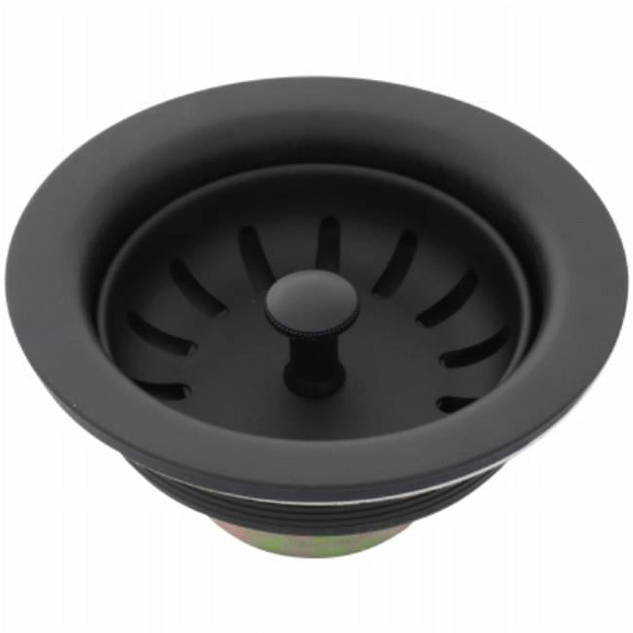 Matte Black Stainless Steel Basket Sink Strainer Assembly