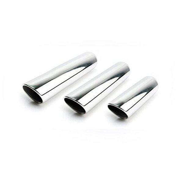 3.5 in. Texas Series Round Rolled Edge Angle Cut Exhaust Tip