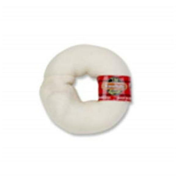 3.5 in. The Rawhide Express Natural Donut Dog Chew - Small