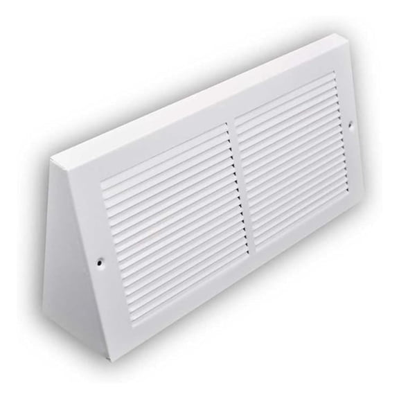 3.5 inch Depth Stamped Steel Triangular Baseboard Grill - 14 x 06 Duct Opening