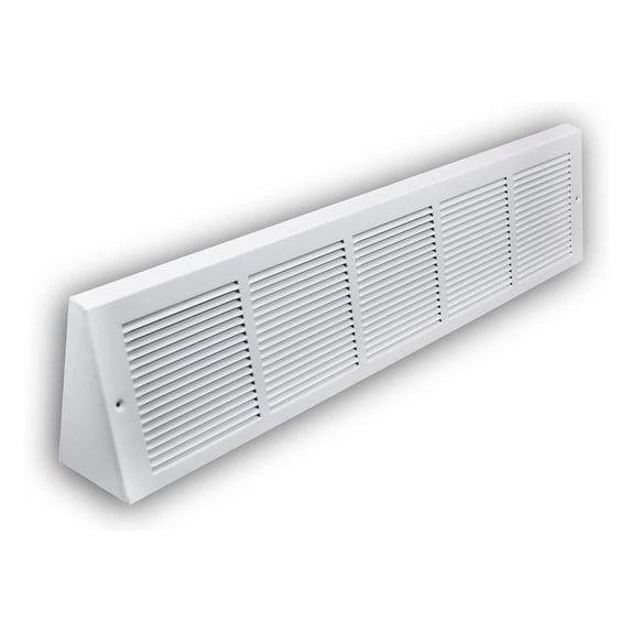 3.5 inch Depth Stamped Steel Triangular Baseboard Grill - 30 x 06 Duct Opening