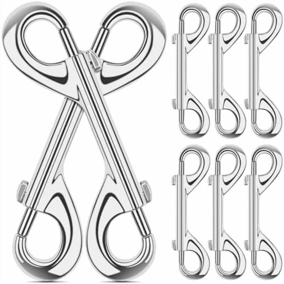 3.5 inch Double Ended snap Hooks,110lbs Metal Clips Load Capacity Zinc Alloy Double Sided Clips Heavy Duty Trigger Snap for Dogs Leashes/Water Bucket/Horse Feed/Hammocks Bolt snap