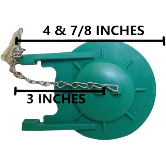 Premium 3.5Inch Green Silicone Toilet Flapper Valve Replacement by Nuflush
