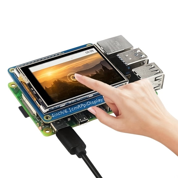 3.5 inch Raspberry Pi Touch Screen, RPi TFT LCD Display, Capacitive Touch Monitor, Raspberry Pi 4B/3B+ IPS Screen, Plug and Play Mini Display
