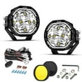 thumbnail image 1 of 3.5 Inch Round Off Road Lights, LED Pod Lights 6800LM IP68 & IP69K Waterproof Shockproof Driving Lights, Round Spotlights for Trucks, SUV, Boats, Farm, UTV, Combo Beam Work Lights for Jeep, 1 of 11