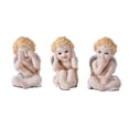 thumbnail image 1 of 3.5 inches See, Hear, Speak No Evil Love Cupids [Set of 3], 1 of 1