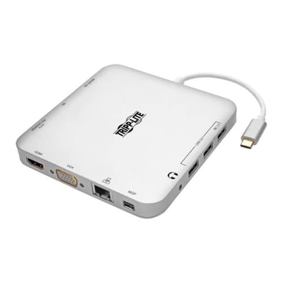 3.5 m 4K USB C Docking Station with USB Hub mDP HDMI VGA GbE PD Charging