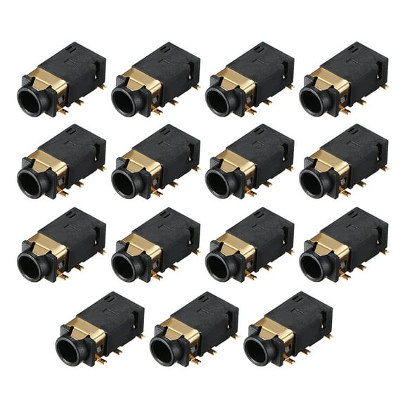 3.5 mm Audio Jack Connector PCB Mount  6 Pin PJ-311D/PJ-342B 15pcs