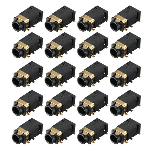 3.5 mm Audio Jack Connector PCB Mount 6 Pin PJ-311D/PJ-342B 20pcs