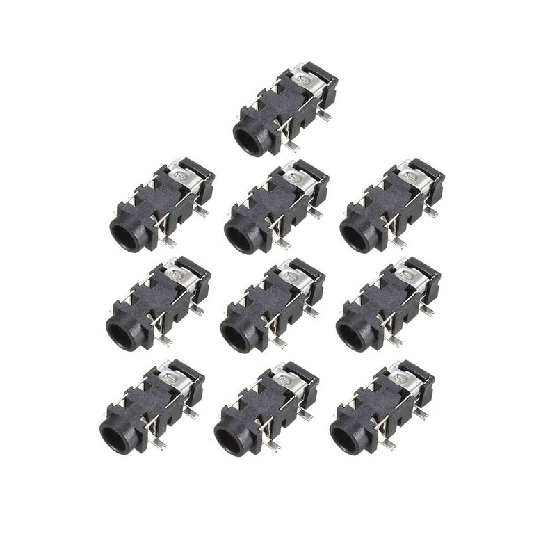 3.5 mm Audio Jack Connector PCB Mount Female Socket 5P PJ-327A 