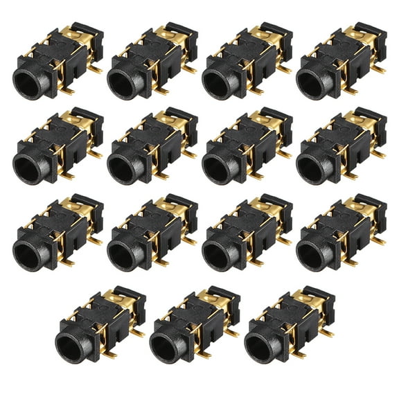 3.5 mm Audio Jack Connector PCB Mount Female Socket 5P PJ-327A 15pcs
