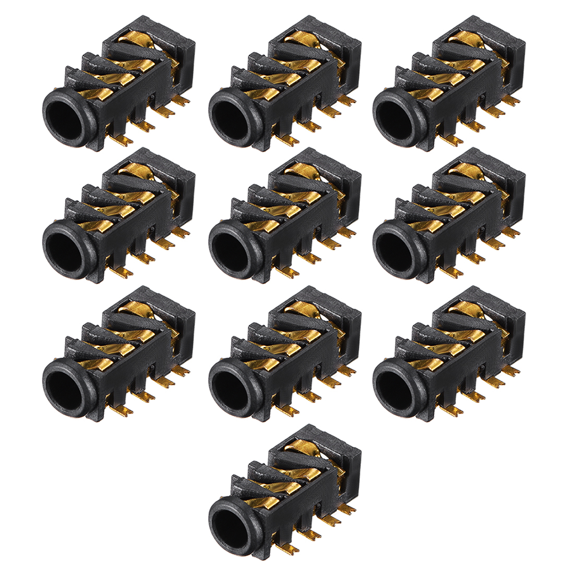 3.5 mm Audio Jack Connector PCB Mount Female Socket 8Pin PJ393 10pcs