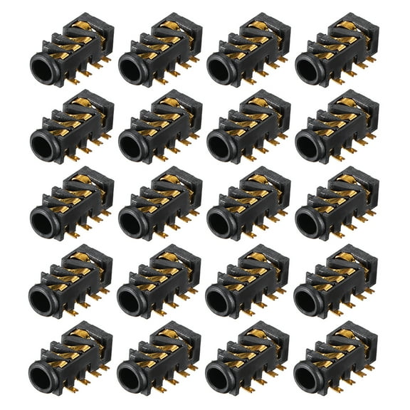 3.5 mm Audio Jack Connector PCB Mount Female Socket 8Pin PJ-393 20pcs