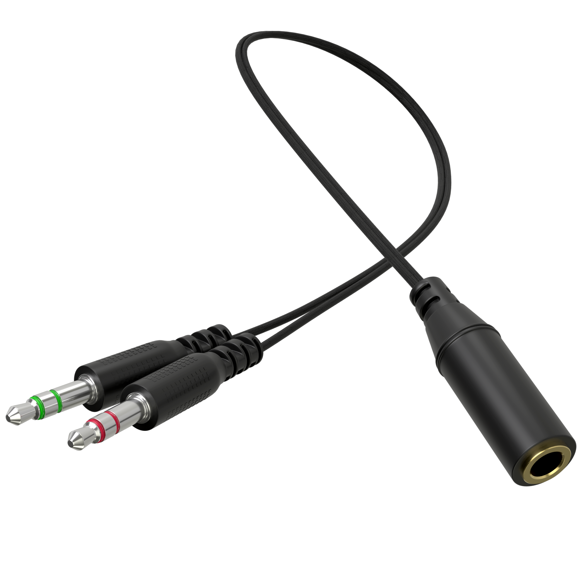 Headsets Splitter Adapter 3.5mm Jack Separate Headphone & Mic Plug Adapter 3.5mm Combo Audio