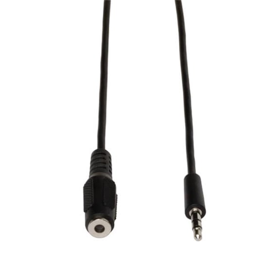 3.5 mm. Mini Stereo Audio Extension Cable, Male-Female - 10 ft.