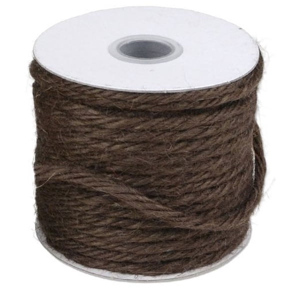 3.5"mm X 25 Yards Burlap Jute Rope Twine - Choose From 8 Colors (Brown)