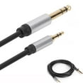 thumbnail image 1 of 3.5 mm to 6.35 mm Audio Cable 25Ft, 3.5mm 1/8" Male TRS to 6.35mm 1/4" Male TRS Stereo Audio Cable for Cellphone, Amplifiers(10Ft/3M), 1 of 9