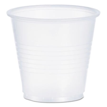 3.5 oz Polystyrene Plastic Cold Cups - Translucent