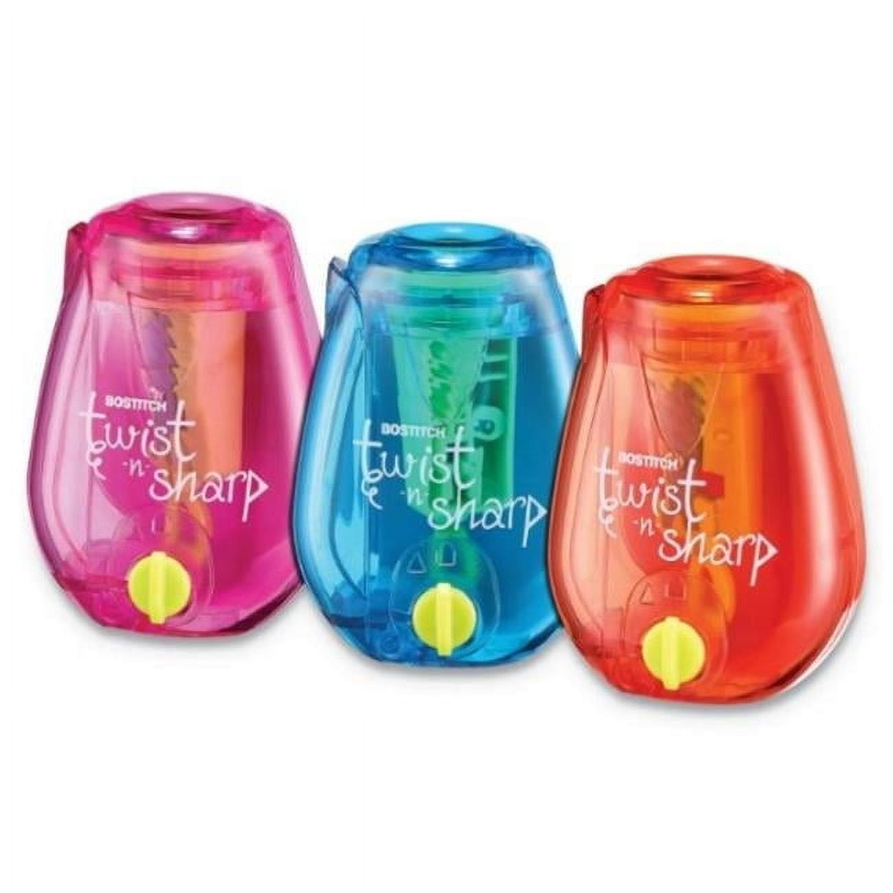 3.5 x 1.25 x 5.5 in. Twist-n-Sharp Pencil Sharpener, Assorted Color - Pack of 6