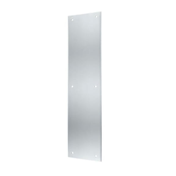 3.5 x 15 in. Push Plate, Bright Chrome - Solid