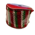 thumbnail image 1 of Celebrate it Christmas Colored Striped Ribbon 3.5inx15ft, 1 of 3