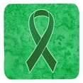 thumbnail image 1 of 3.5 x 3.5 In. Kelly Green Ribbon for Kidney Cancer Awareness Foam Coasters, Set of 4, 1 of 1