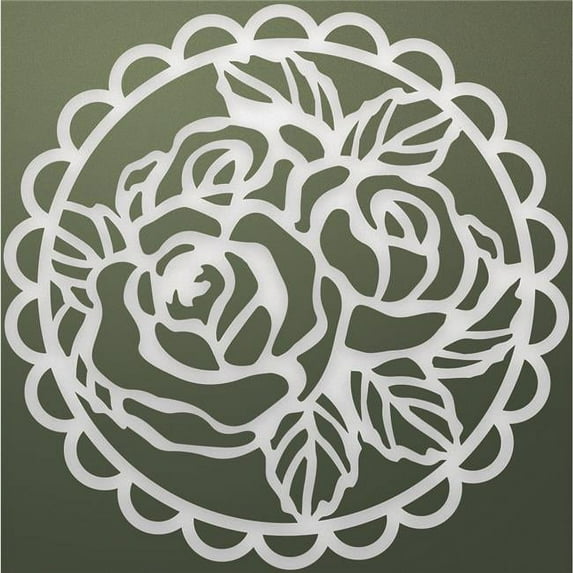 3.5 x 3.5 in. Ultimate Crafts Rambling Rose Die, Rambling Rose Cameo