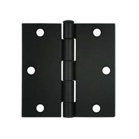 3.5 x 3.5 x 0.25 in. Radius Square Hinge Steel