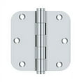 thumbnail image 1 of 3.5" x 5/8R Solid Brass Hinge 2/pk - Polished Chrome, 1 of 3