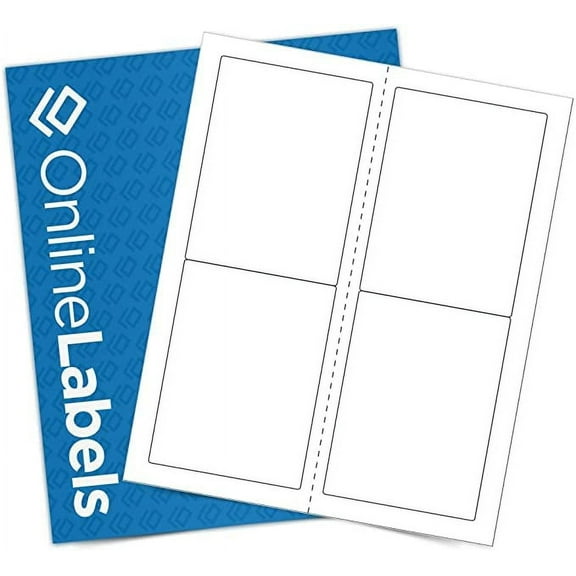 3.5 x 5 Mailing Labels - Inkjet/Laser Printer - Online Labels (100 Sheet Pack)